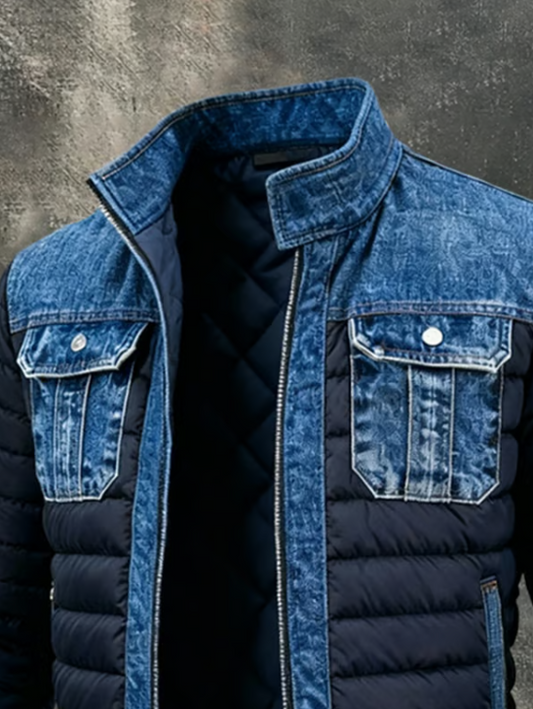 Virexo™ | Hybride Gequiltede Denim Jas