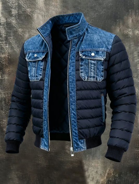 Virexo™ | Hybride Gequiltede Denim Jas