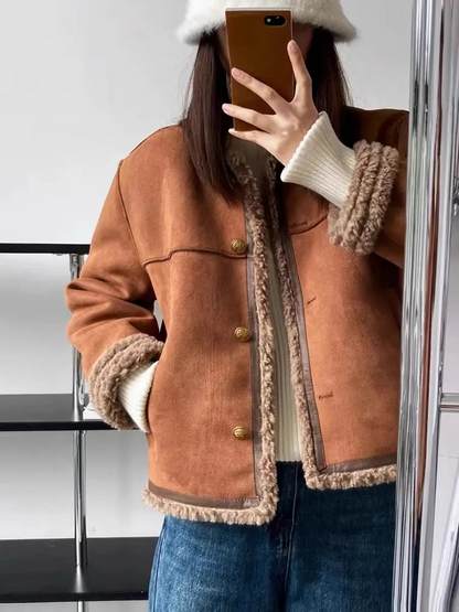 Aspen™ – Vintage Suède Stijl Jas