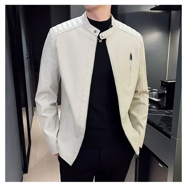 Adrien™ | Elegante leren jas