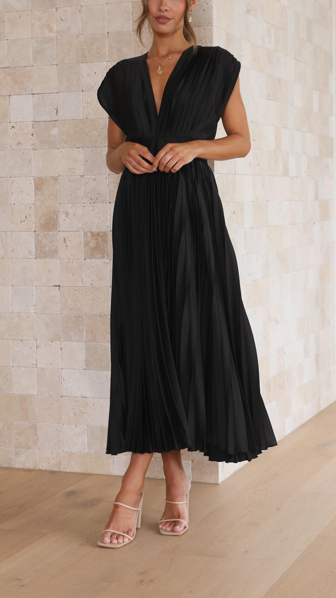 Isla | Elegante geplooide jurk