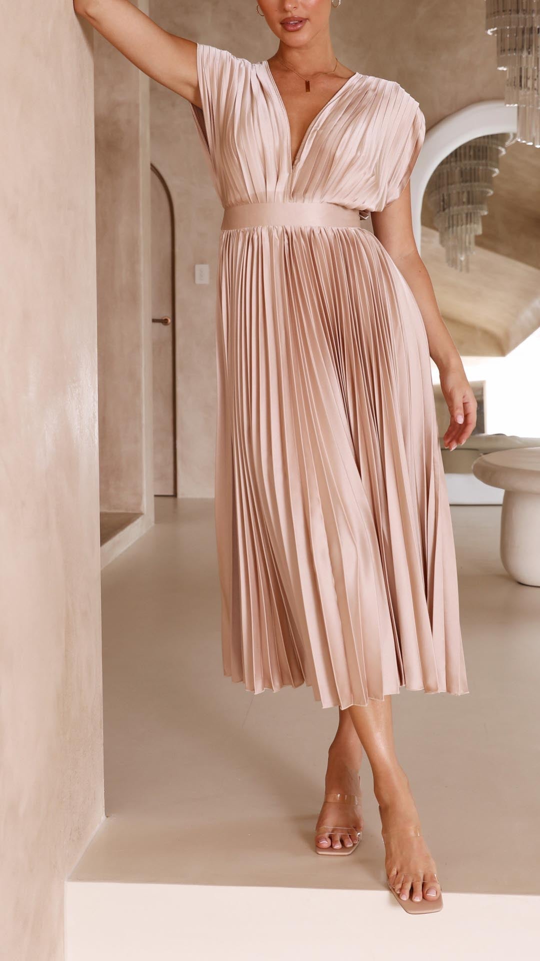 Isla | Elegante geplooide jurk