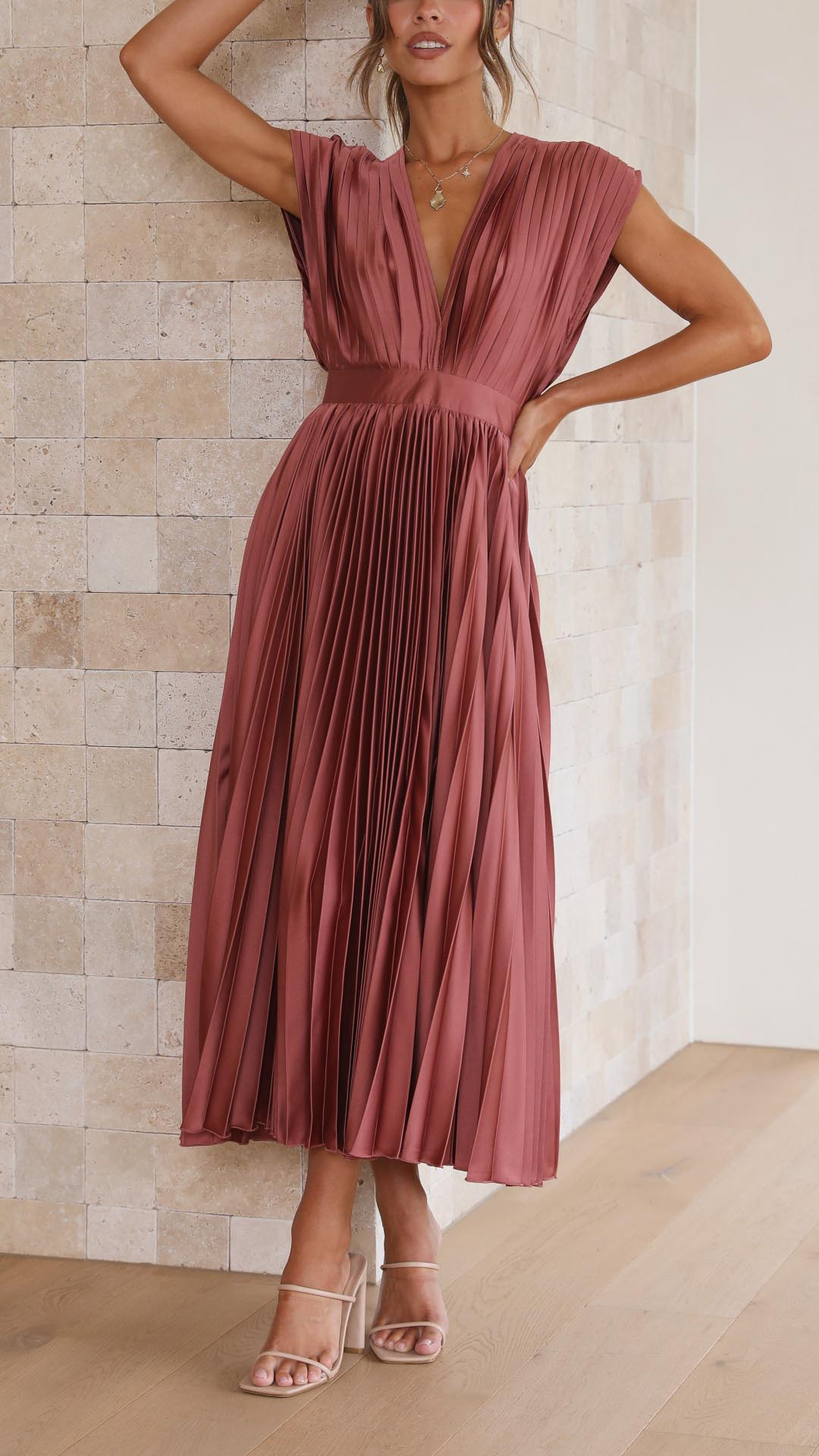 Isla | Elegante geplooide jurk