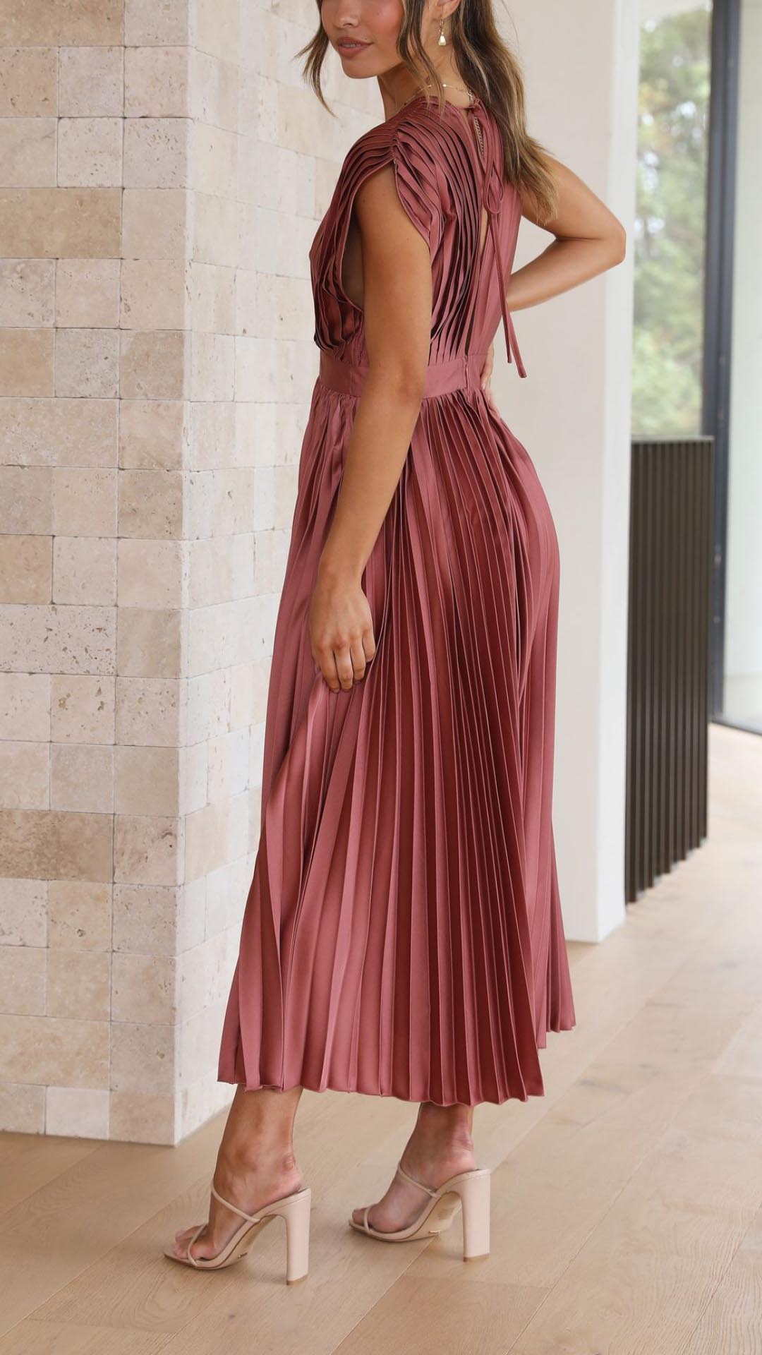 Isla | Elegante geplooide jurk