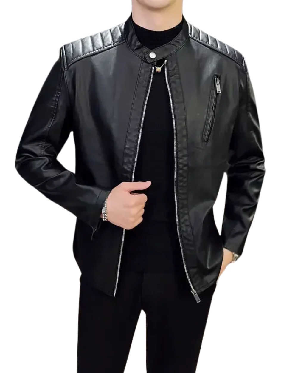 Adrien™ | Elegante leren jas