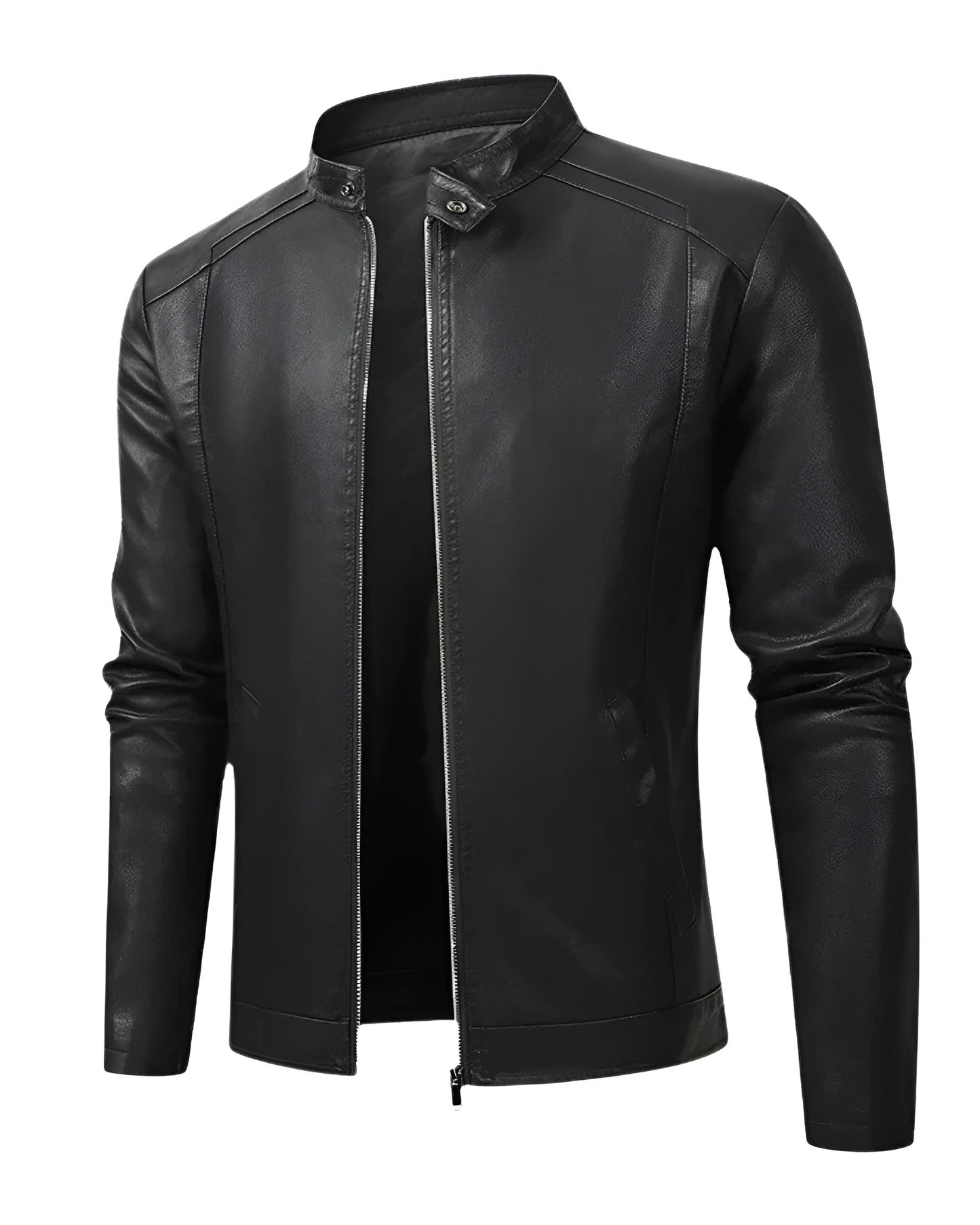 Alexandre™ | Elegante leren bikerjack voor heren