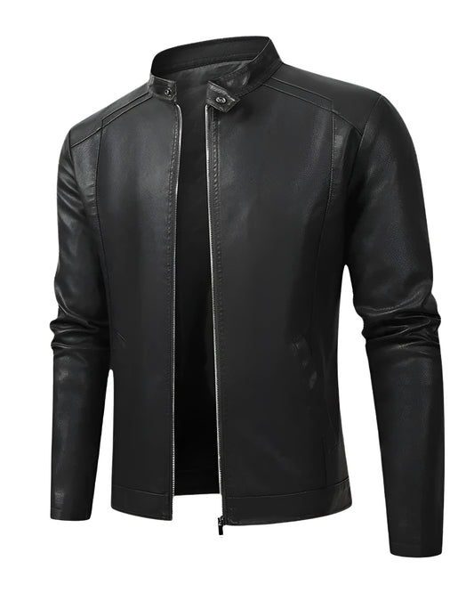 Alexandre™ | Elegante leren bikerjack voor heren