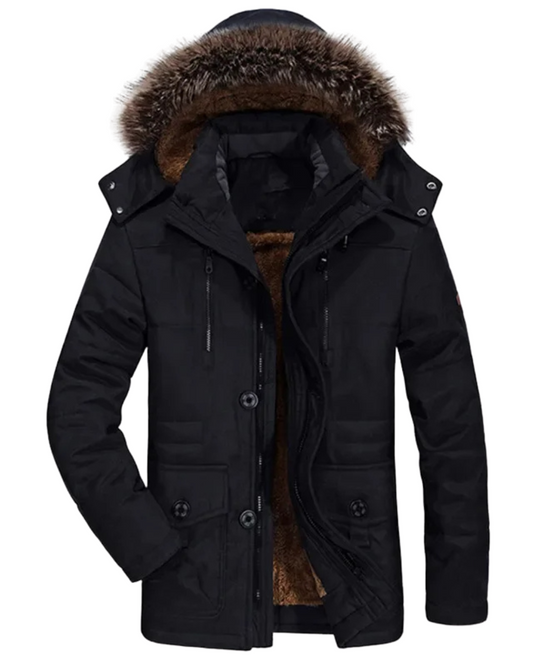 Pierre™ | Winterjas van katoen met capuchon