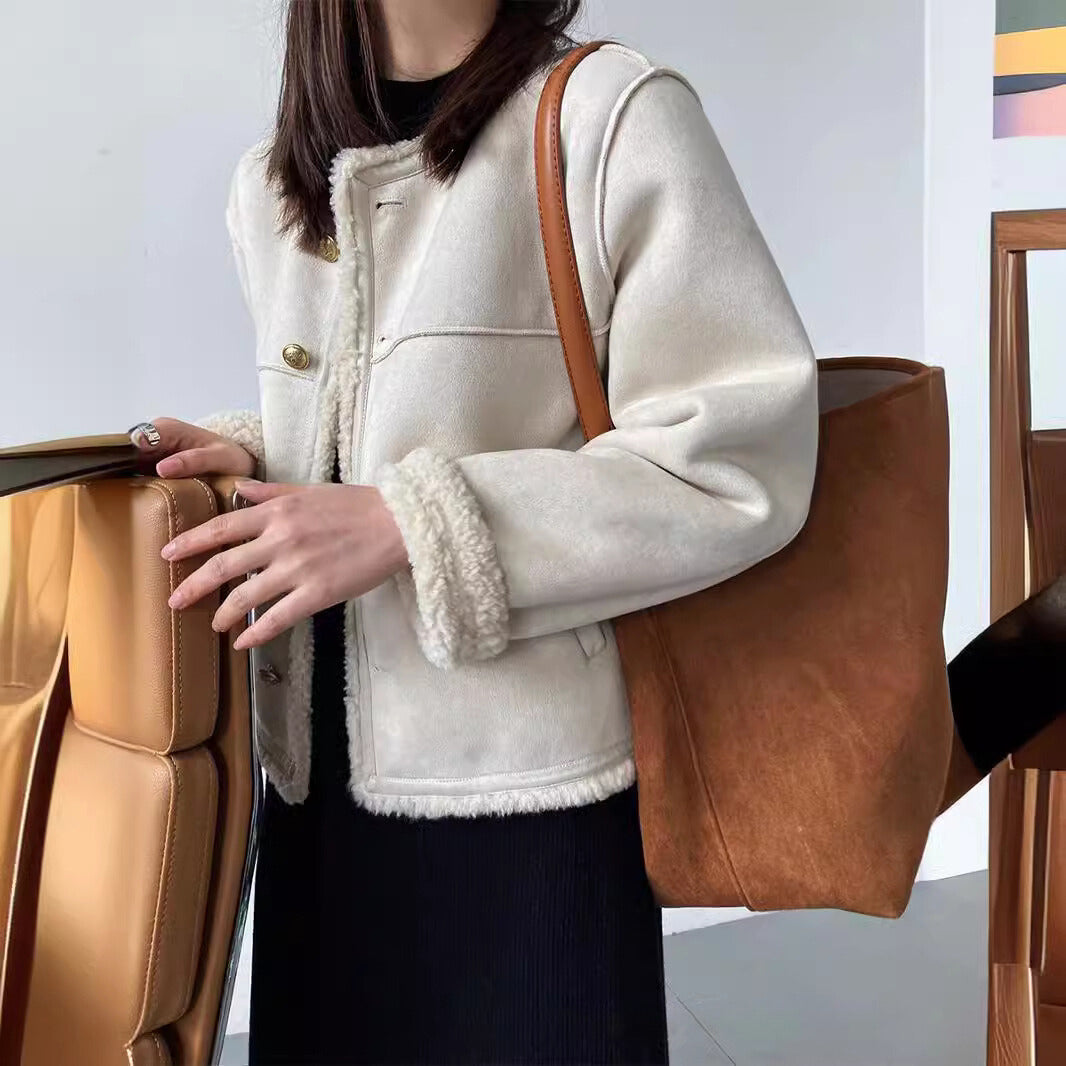 Aspen™ – Vintage Suède Stijl Jas