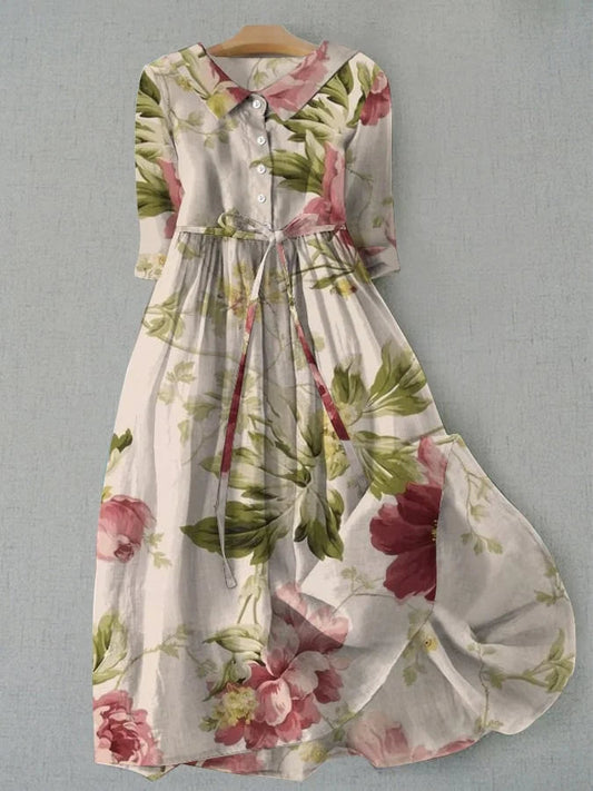 Vivienne | klassieke en elegante jurk met bloemenprint