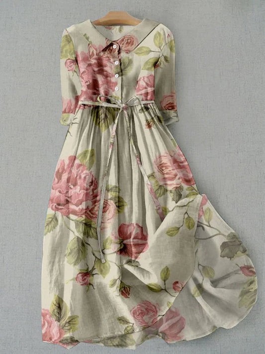 Helena | Vintage jurk met rozen