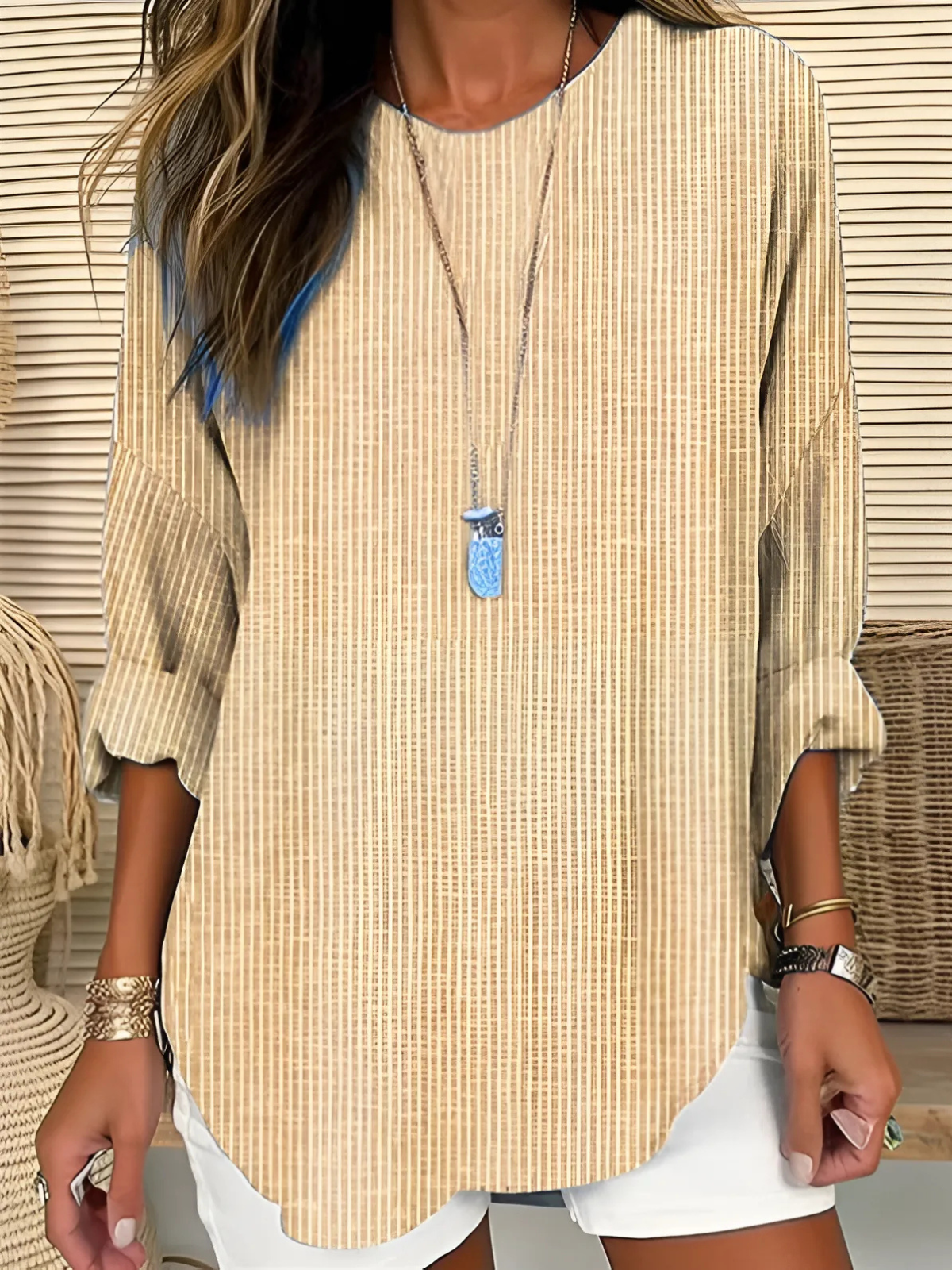 Rhea | Trendy gestreepte blouse