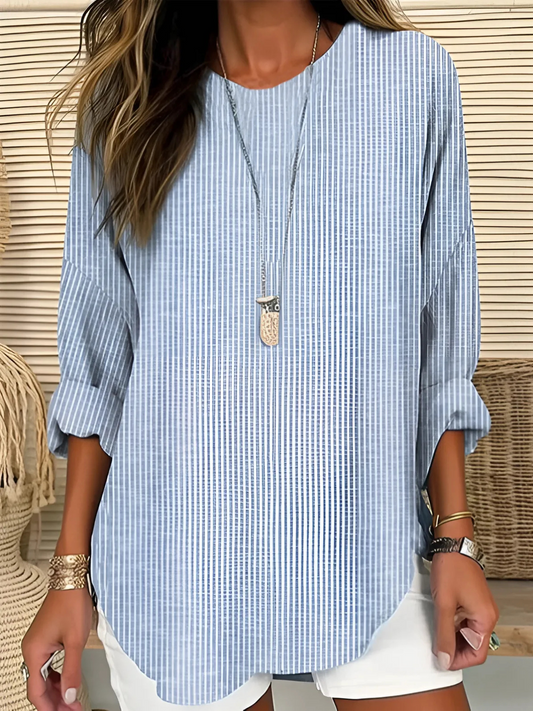 Rhea | Trendy gestreepte blouse