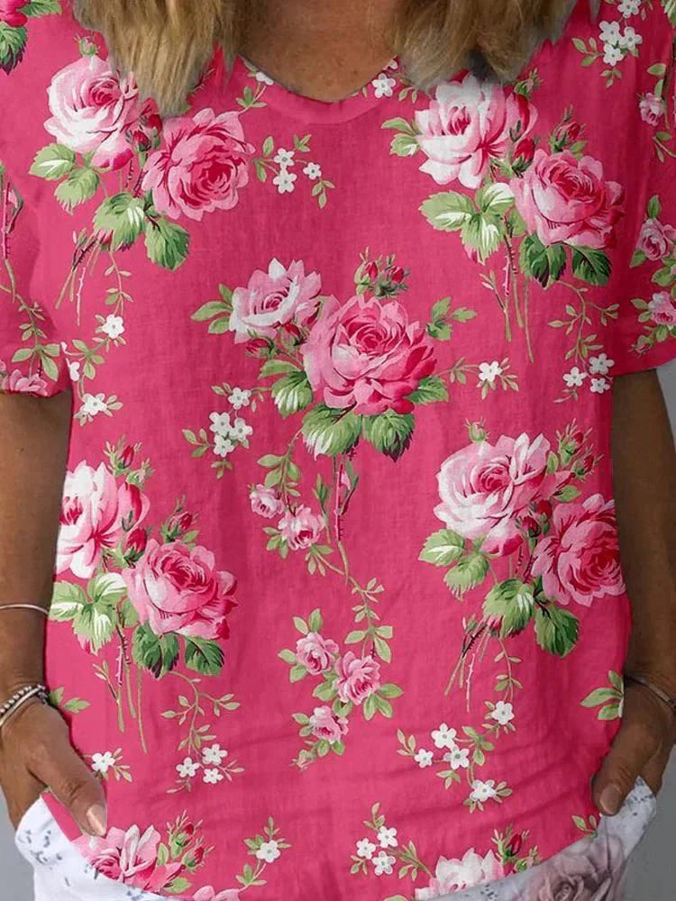 Lisa | Artistiek bloemenhemd