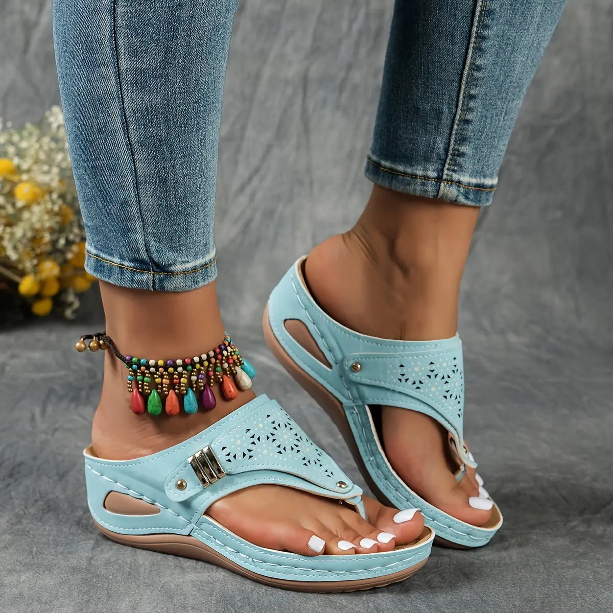 Élodie™ - Sandalen met sleehak en open teen voor dames
