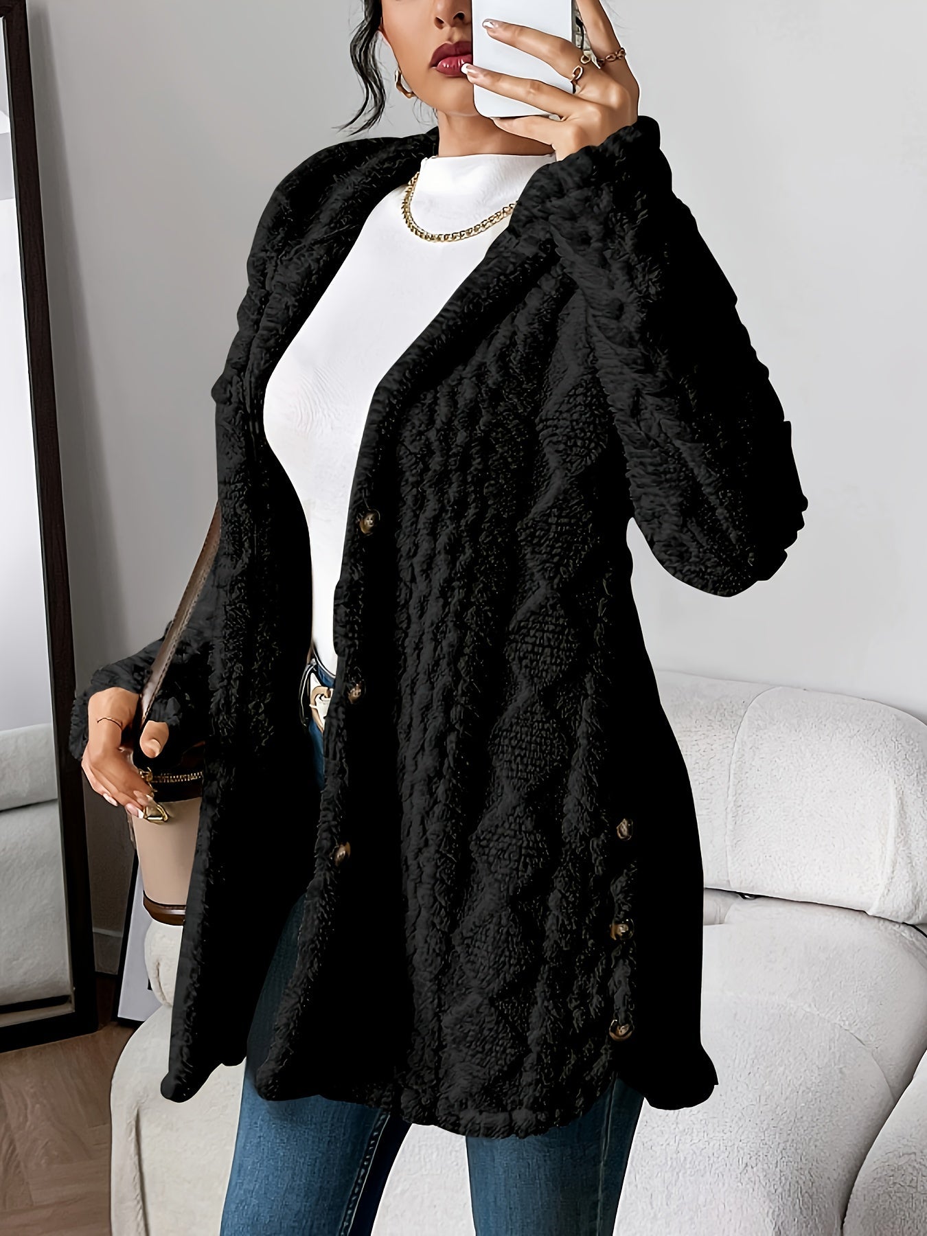 Chateau Elise™ | Luxe Gebreide Hoodie Cardigan