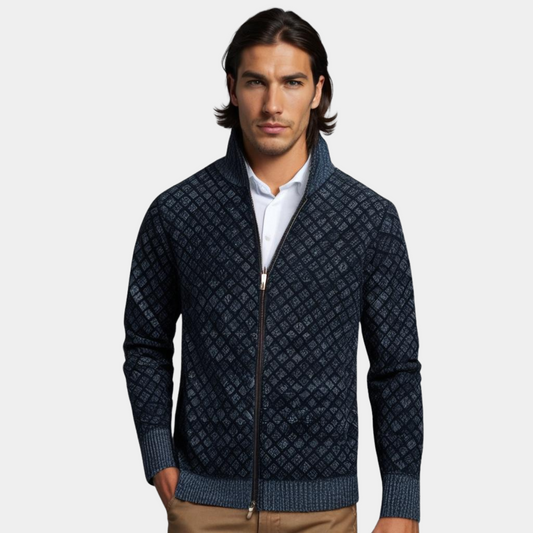 Virexo | Gebreid Vest met Rits