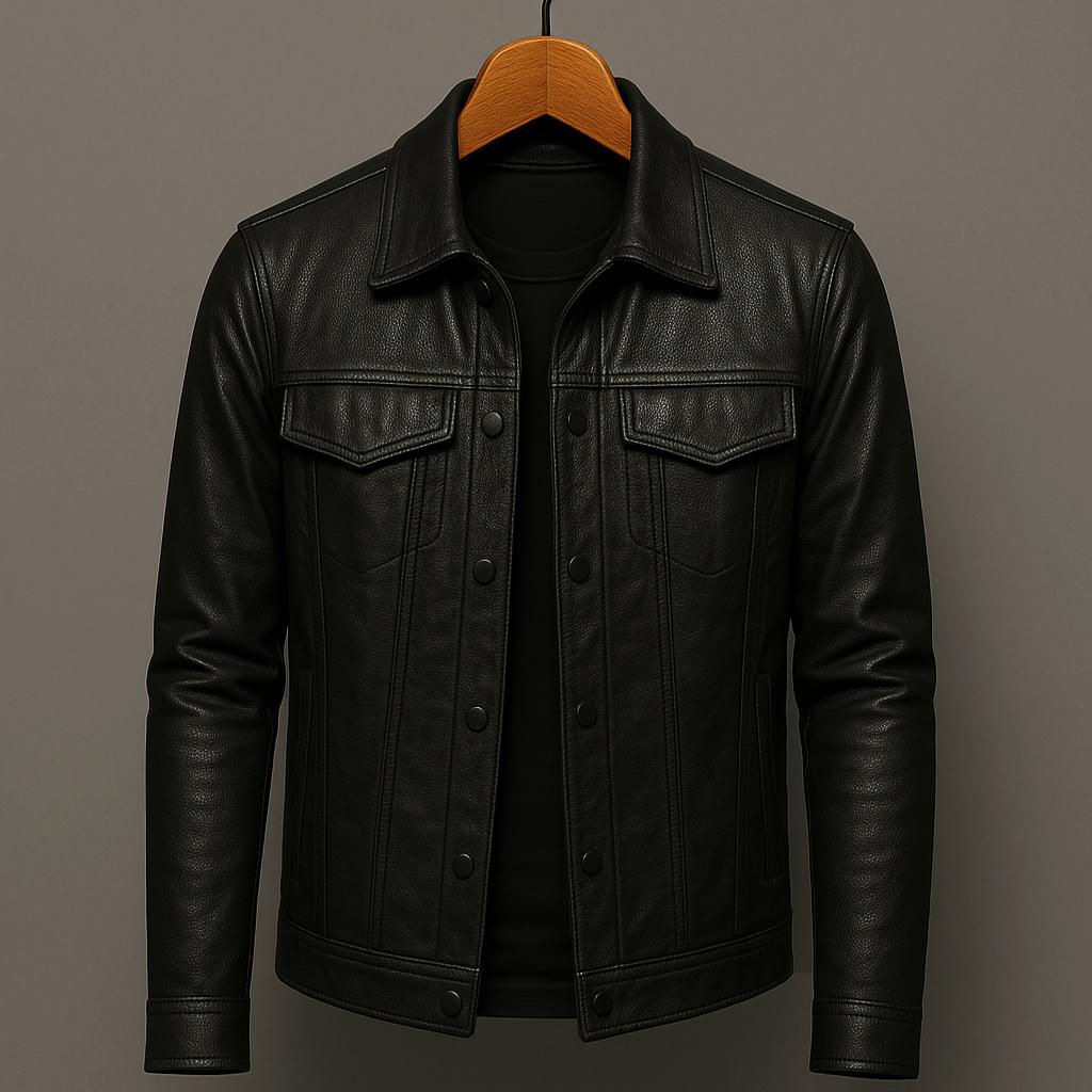 Virexo | Premium Leren Jas in Moto-Stijl