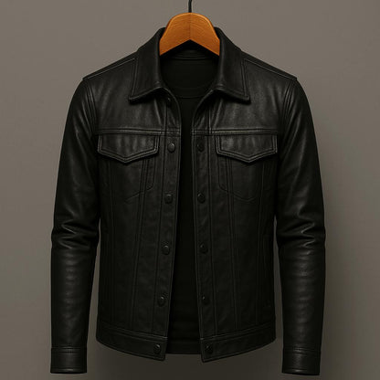 Virexo | Premium Leren Jas in Moto-Stijl
