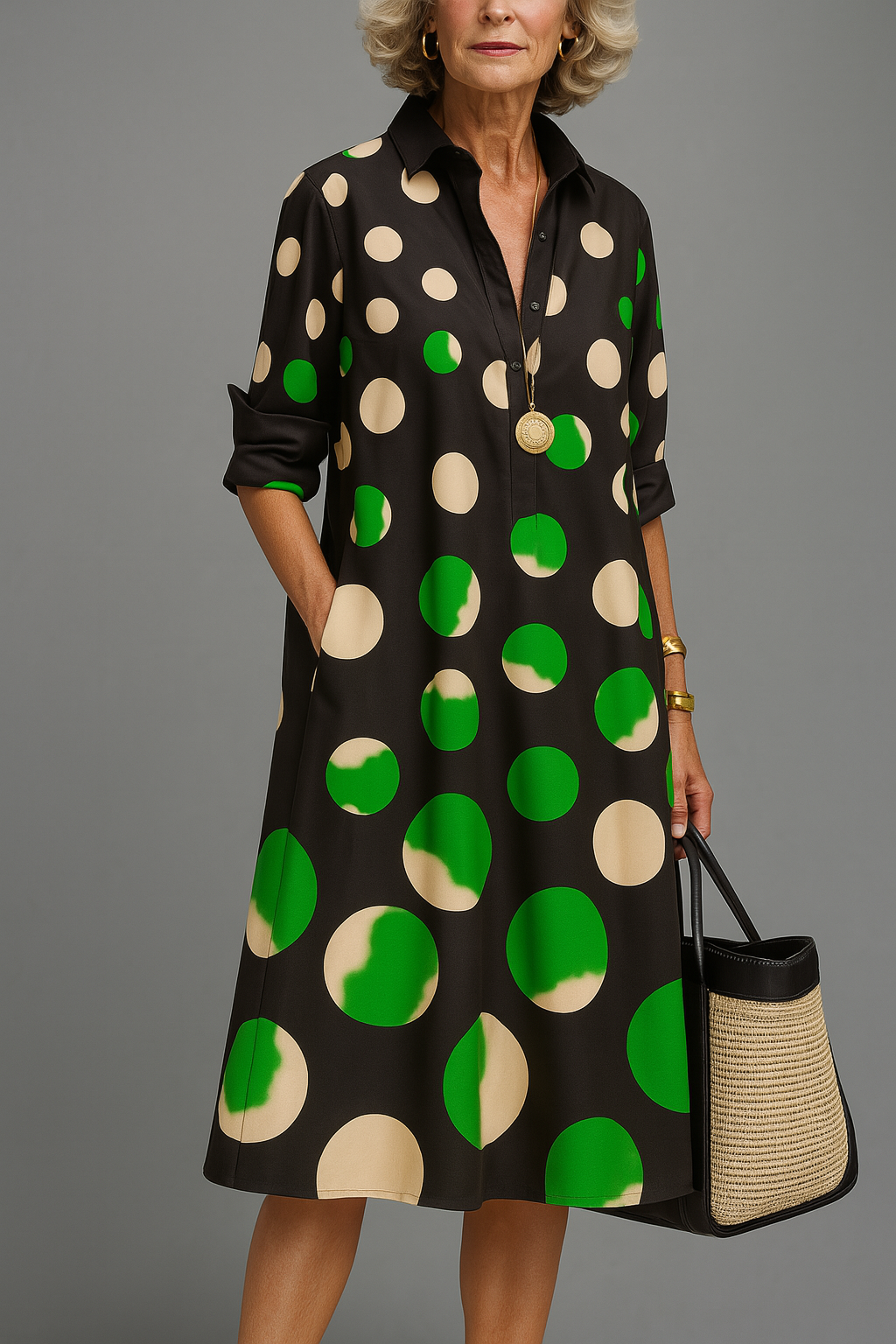 Naomi™ | Elegante midi-jurk