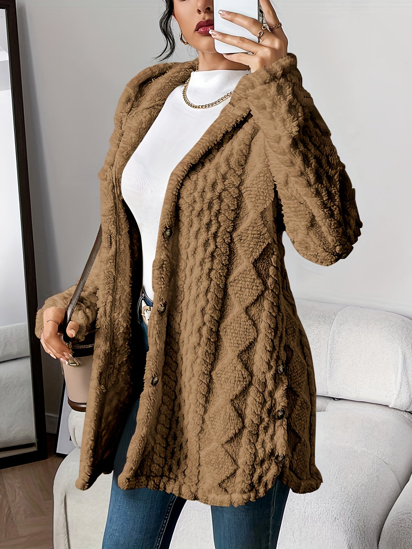Chateau Elise™ | Luxe Gebreide Hoodie Cardigan