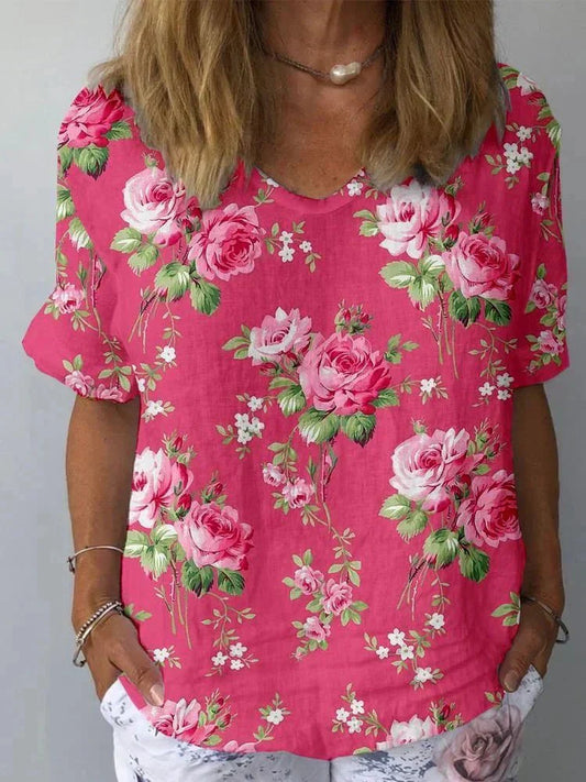 Lisa | Artistiek bloemenhemd