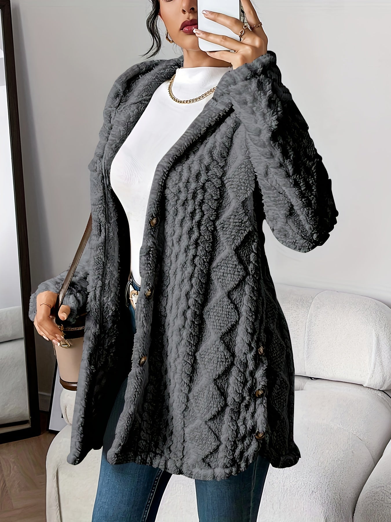 Chateau Elise™ | Luxe Gebreide Hoodie Cardigan