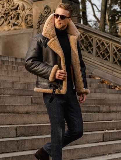 Fletcher™ | Premium Lamsleren Jas