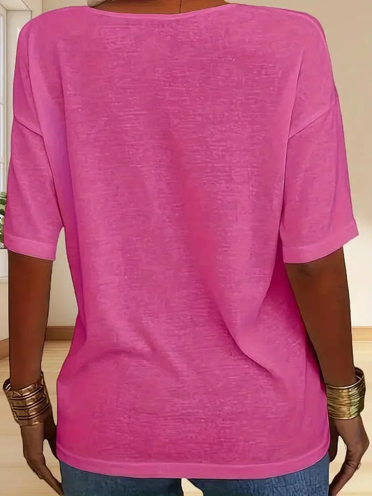 Cally | Blouse met relaxte pasvorm