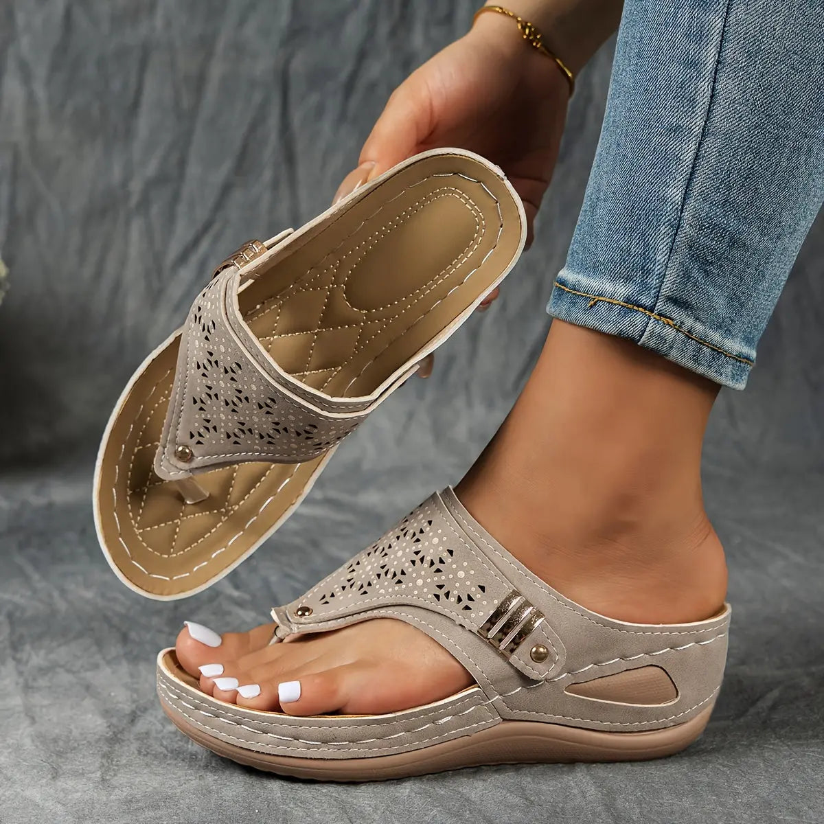 Élodie™ - Sandalen met sleehak en open teen voor dames