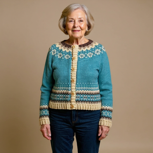 Allaira | Vintage IJslandse Cardigan