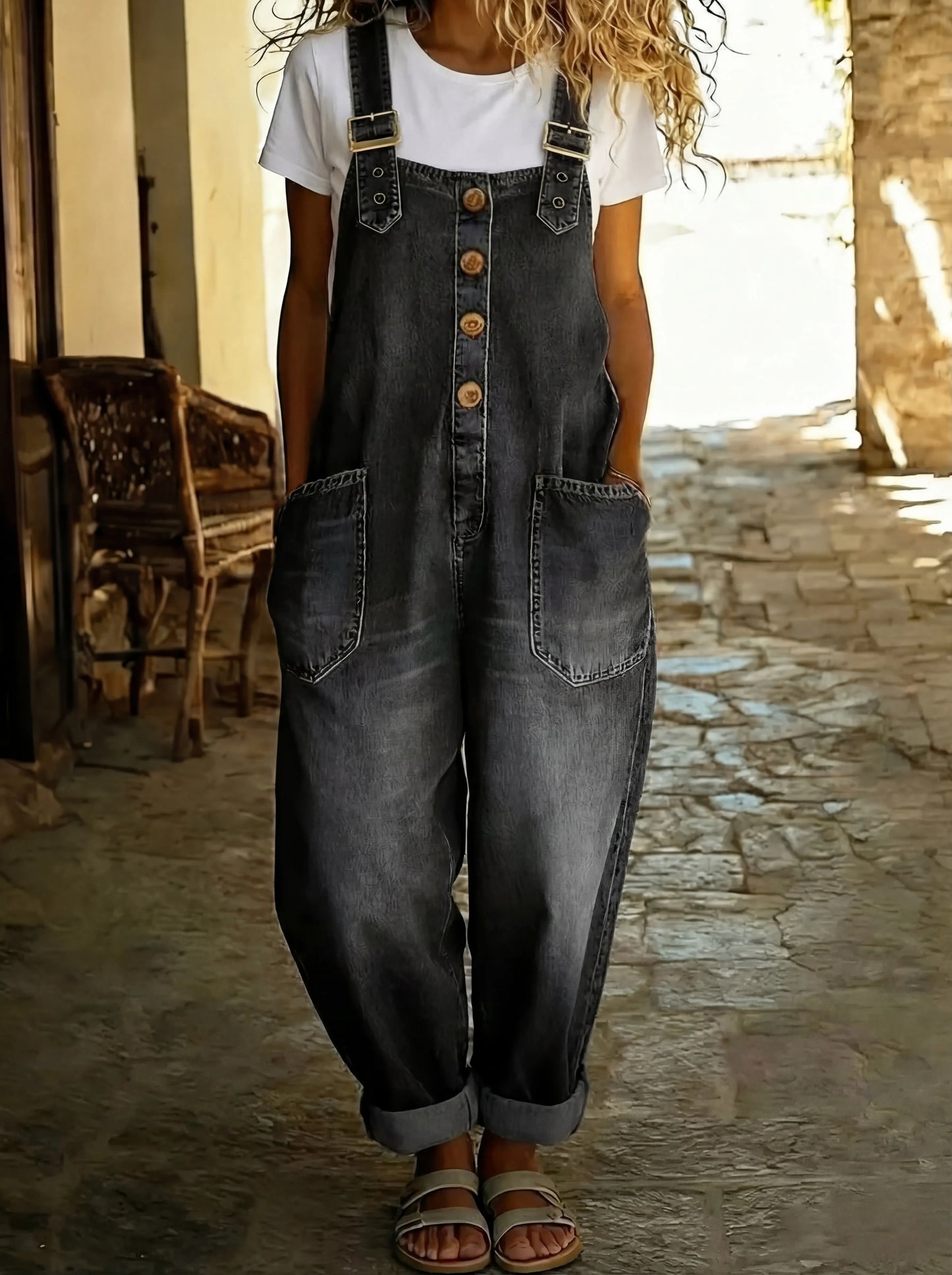Rocio™ - Casual cowboylaars met één riem en verstelbare gesp