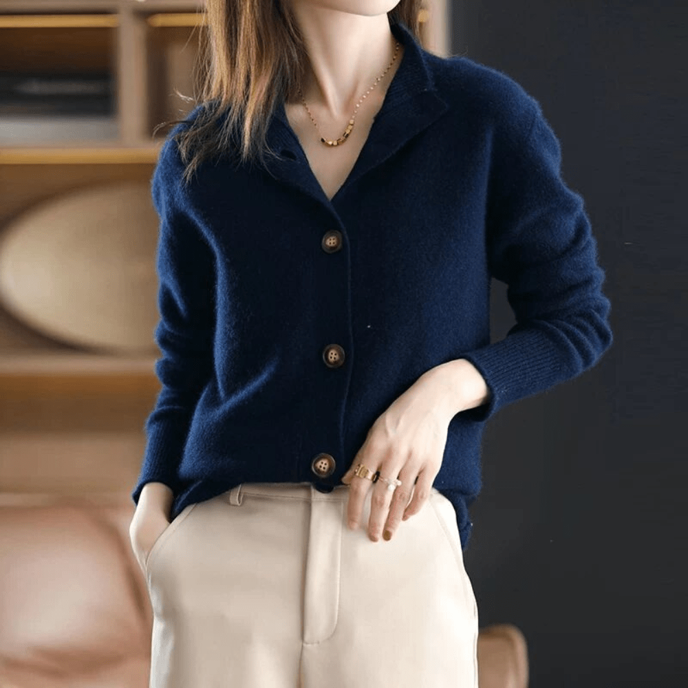 Anny – Luxe Kasjmier Gebreid Vest