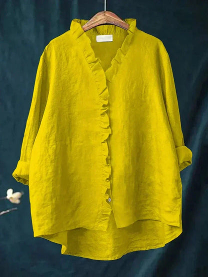 Eline | Elegante linnen zomerblouse
