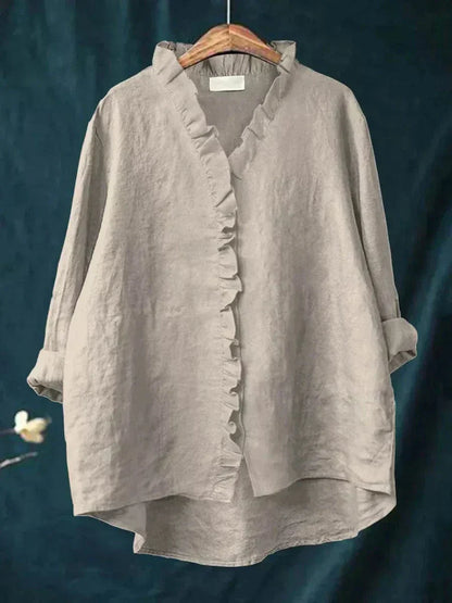 Eline | Elegante linnen zomerblouse
