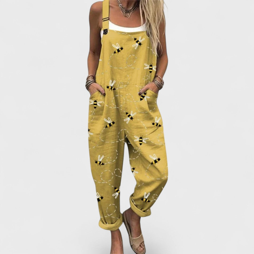 Marta | Handgemaakte jumpsuit met bretels voor dames