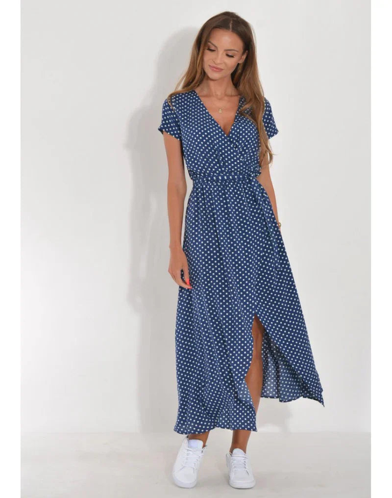 Giada™ | Elegante jurk met V-hals en getailleerd model