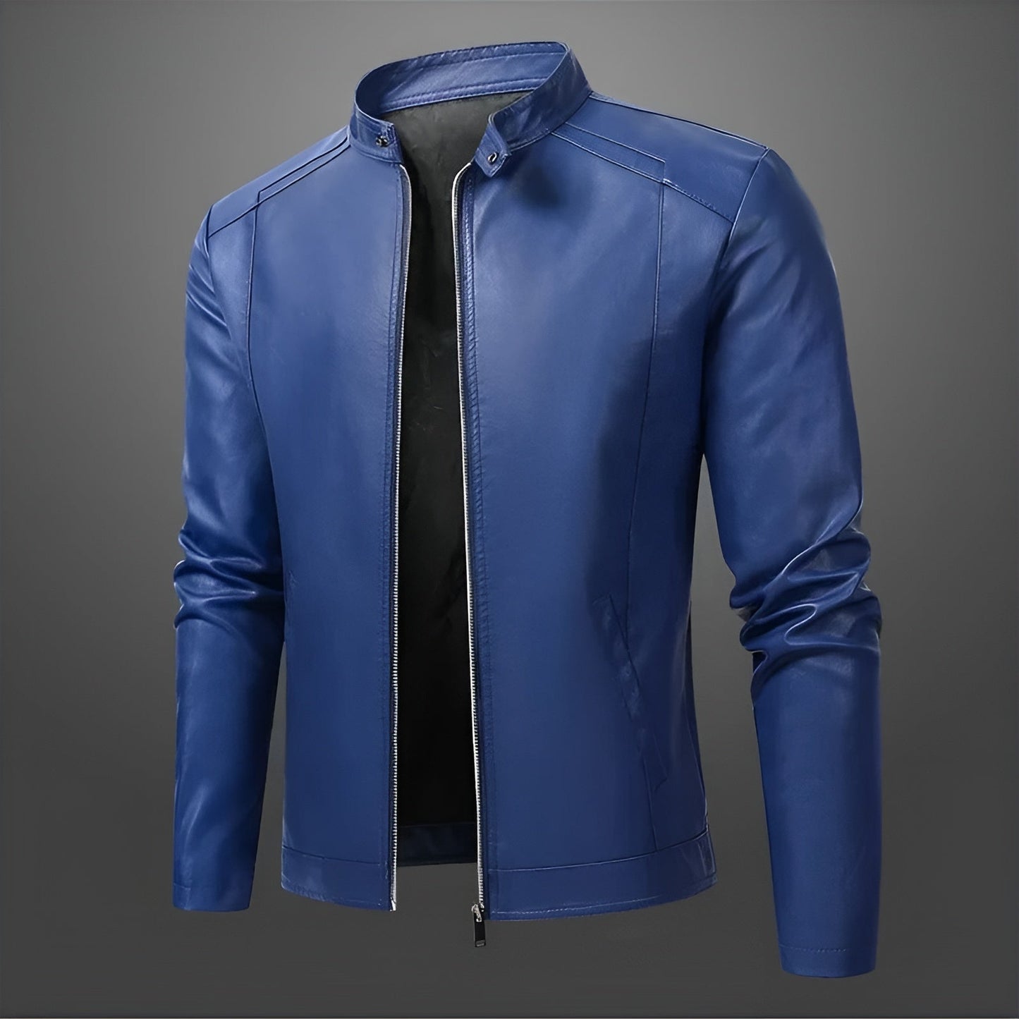 Alexandre™ | Elegante leren bikerjack voor heren