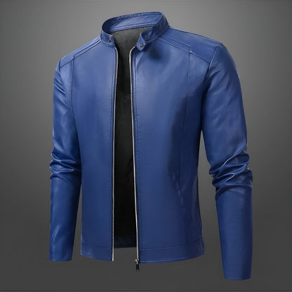 Alexandre™ | Elegante leren bikerjack voor heren