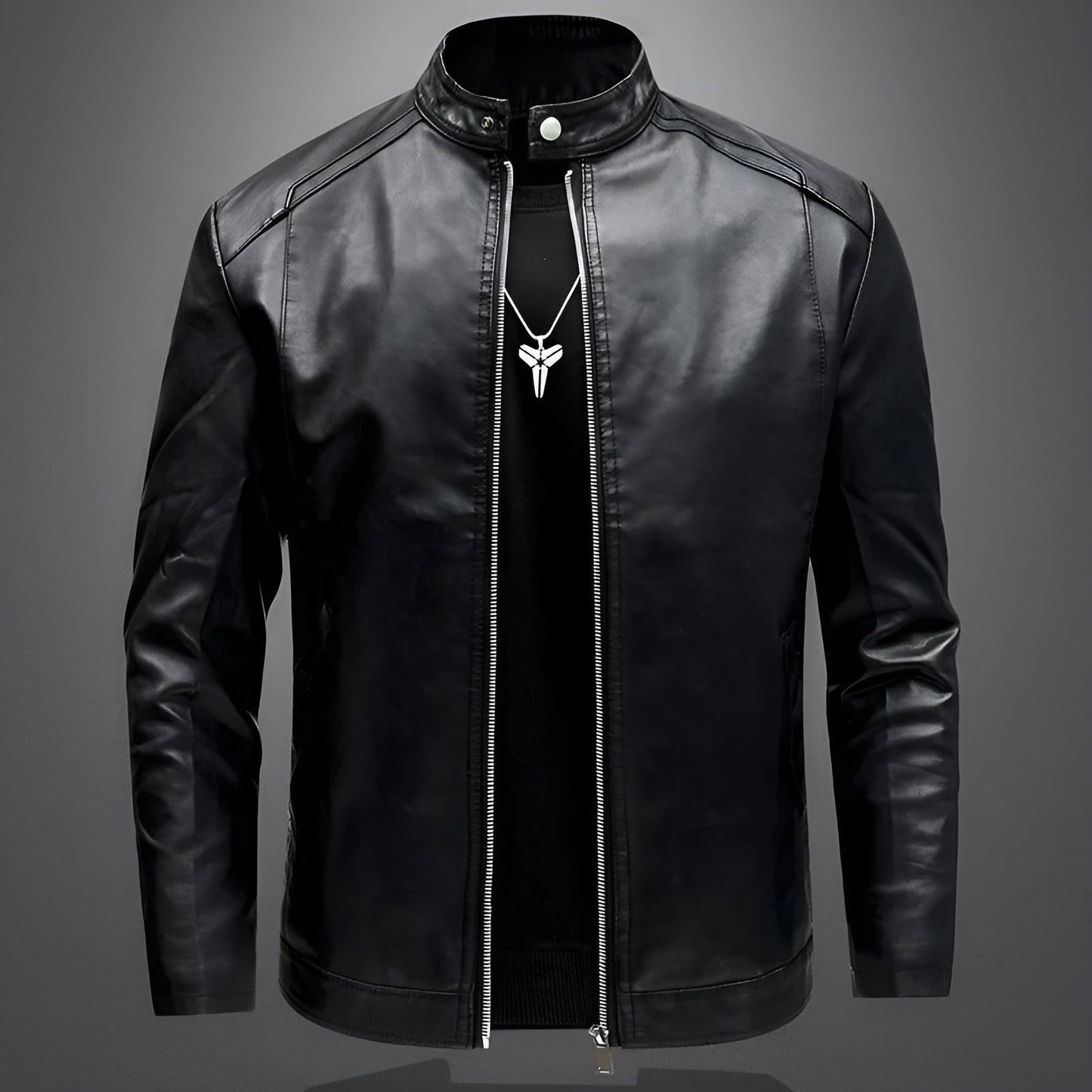 Alexandre™ | Elegante leren bikerjack voor heren