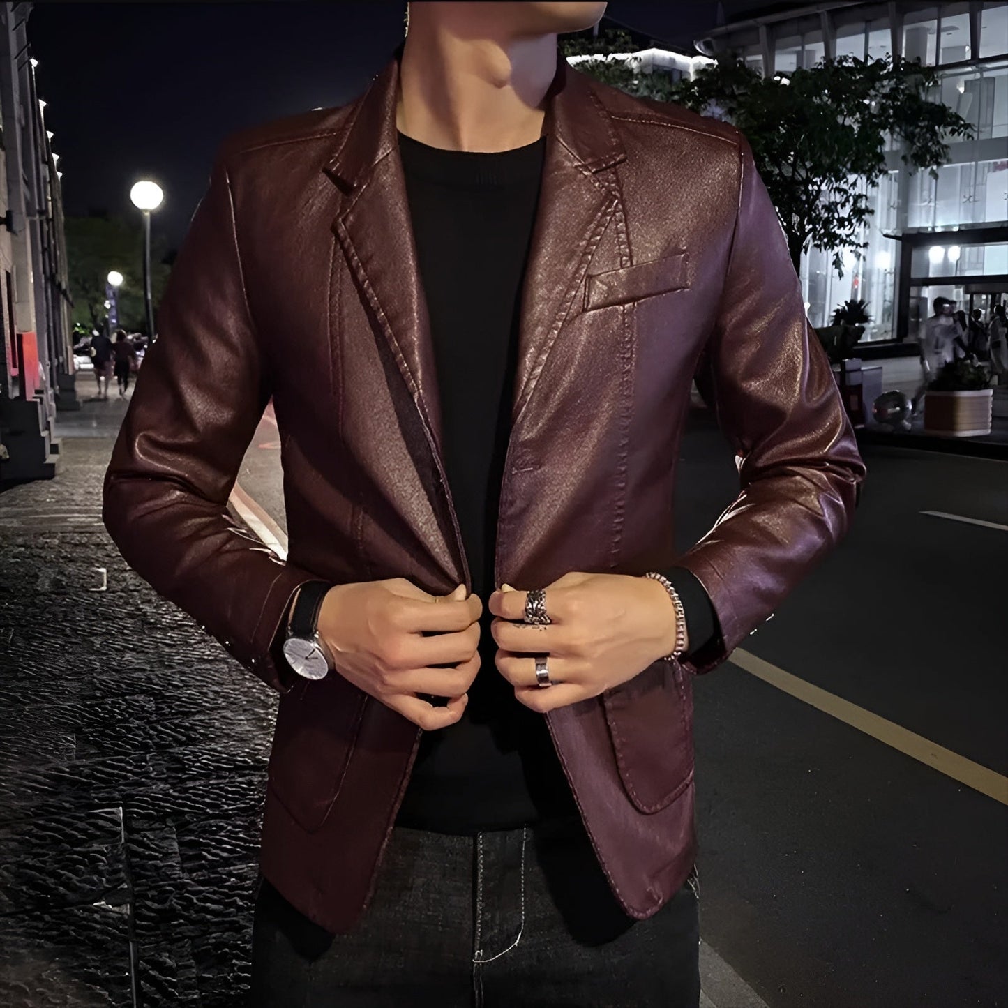 Thierry™ | Business casual leren jas