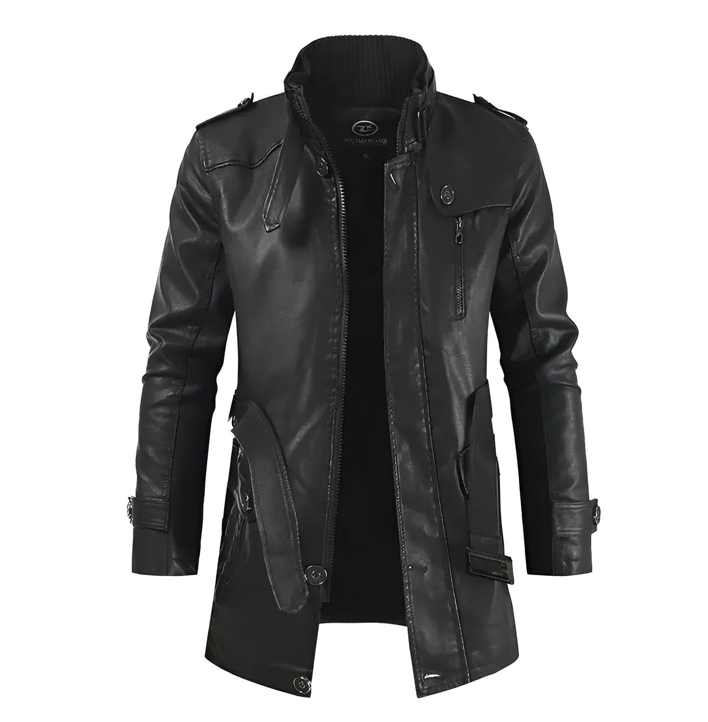 Adrien™ | Elegante Lange Leren Jas voor Heren