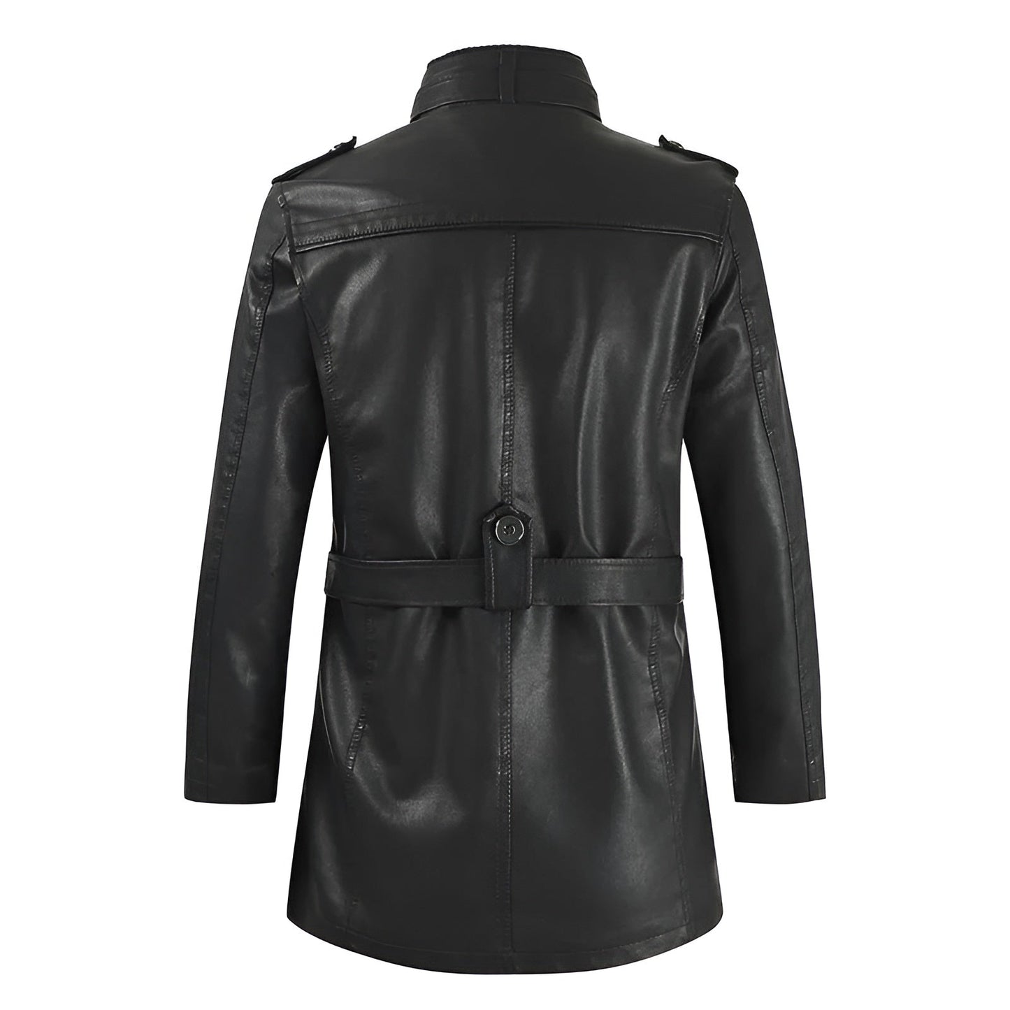 Adrien™ | Elegante Lange Leren Jas voor Heren