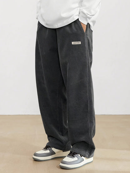 Zachte en warme corduroy broek voor heren voor de zomer - Geert