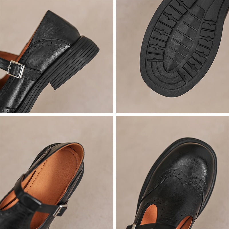 Elvara | Elegante leren Mary Jane