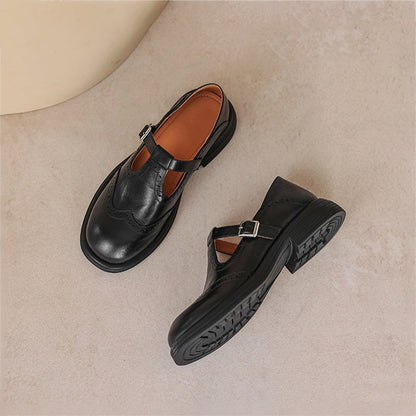 Elvara | Elegante leren Mary Jane