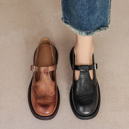 Elvara | Elegante leren Mary Jane
