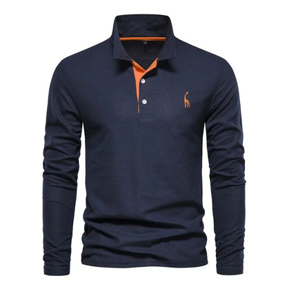 Polo met lange mouwen voor heren – Nick