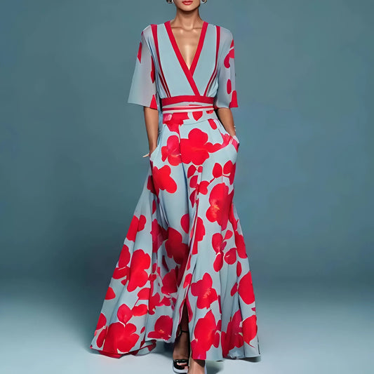 Valeria™ | Maxi-jurk met bloemenprint in een verfijnde stijl