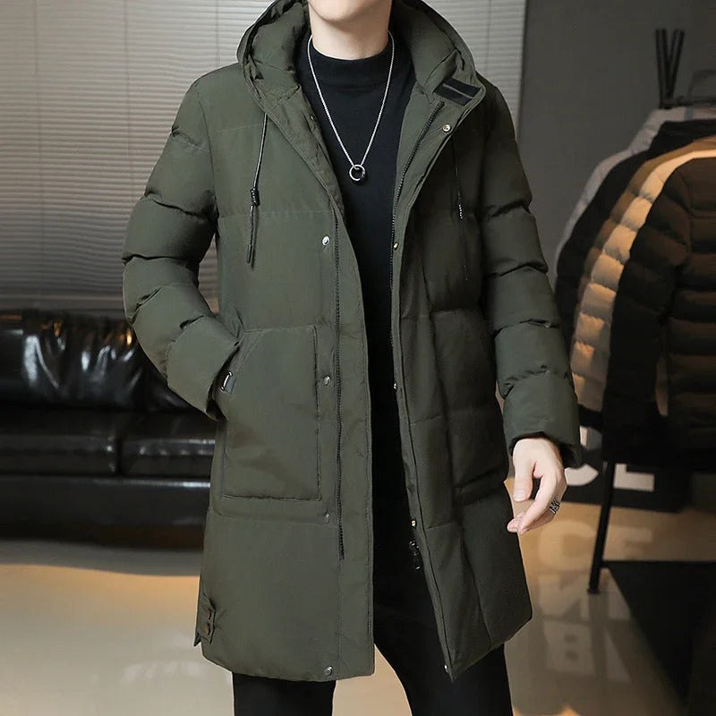 Adrien™ | Elegante Lange Winterjas voor Mannen